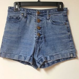 High waisted Jean shorts
